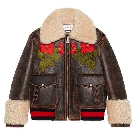 gucci fur parka|Gucci leather jacket online.